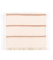 Beige horizontal stripes beach towel - Torres Novas