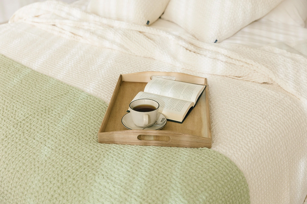 Natural Waffle Bedspreads