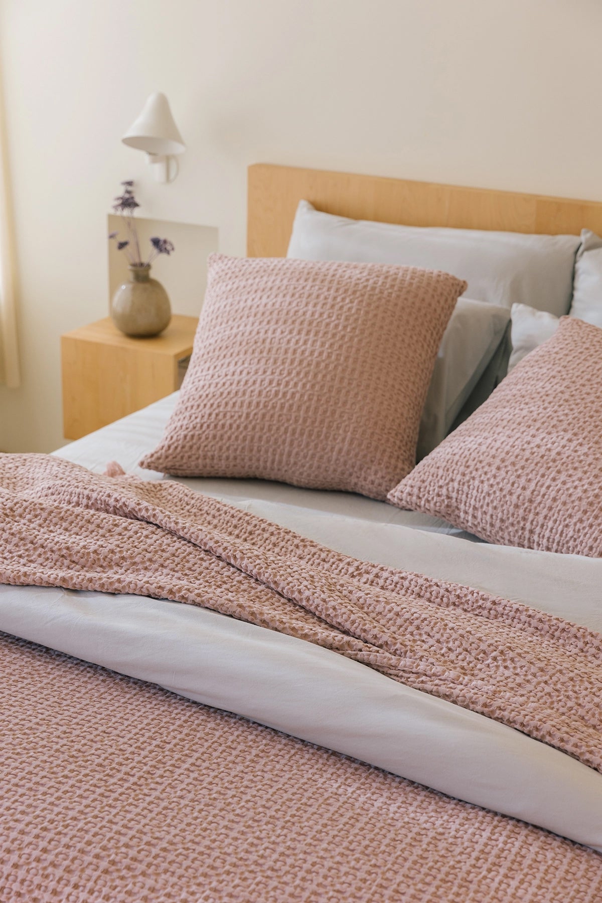 Old pink Waffle Bedspreads
